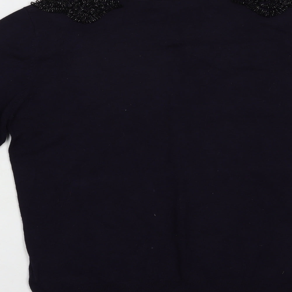 Womens UK Size 12 Warehouse Blue Pullover Jumper