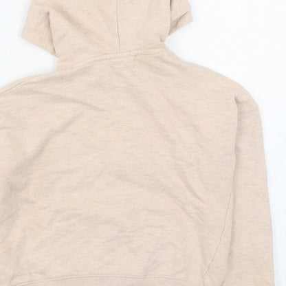 Hullabaloo Girls Pink  Cotton Full Zip Hoodie Size 9-10 Years  Zip