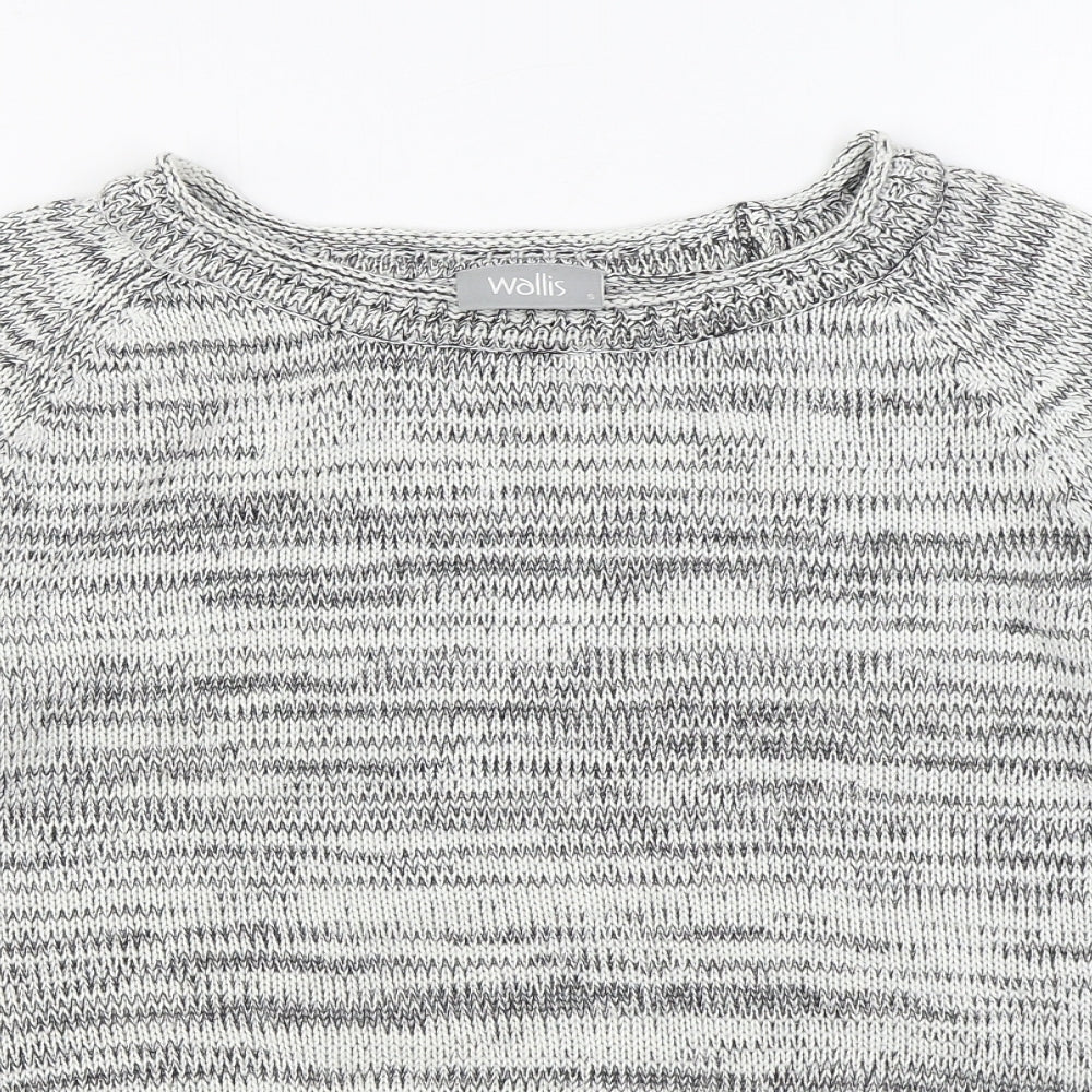Womens UK Size S Wallis Grey Pullover Jumper