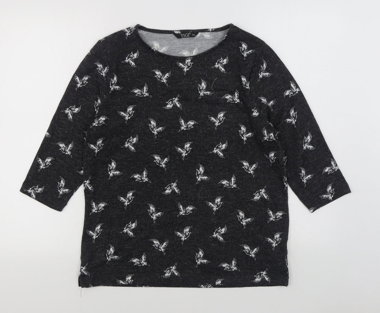 Womens UK Size 10 Tigi Grey Pullover Jumper