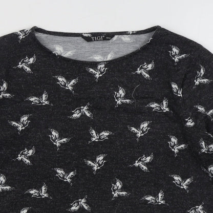 Womens UK Size 10 Tigi Grey Pullover Jumper