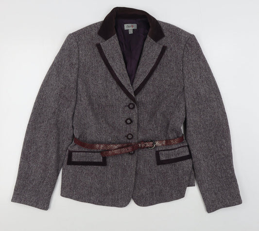Womens UK Size 14 Oscar B Purple Jacket