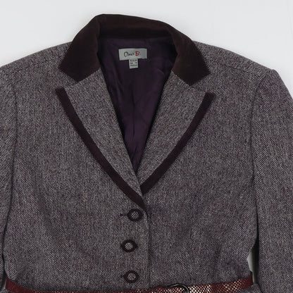 Womens UK Size 14 Oscar B Purple Jacket