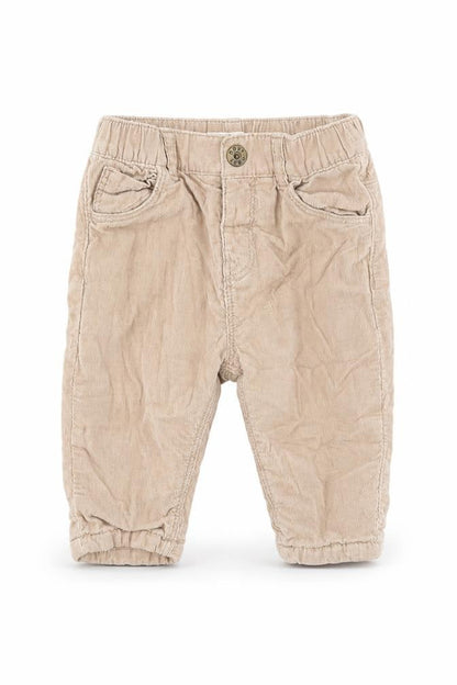 NEXT Boys Beige  100% Cotton Cargo Trousers Size 3-6 Months