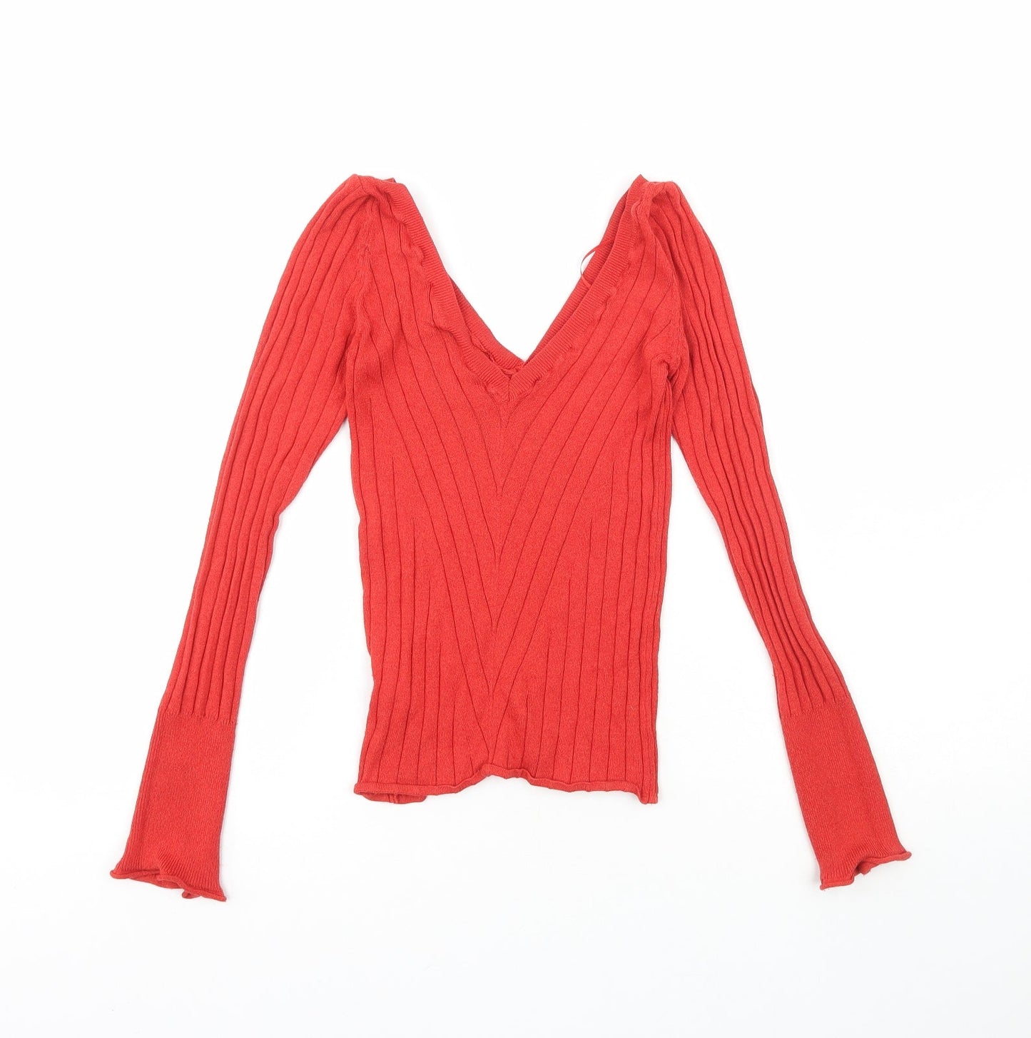 Womens UK Size 8 Topshop Red Pullover Jumper
