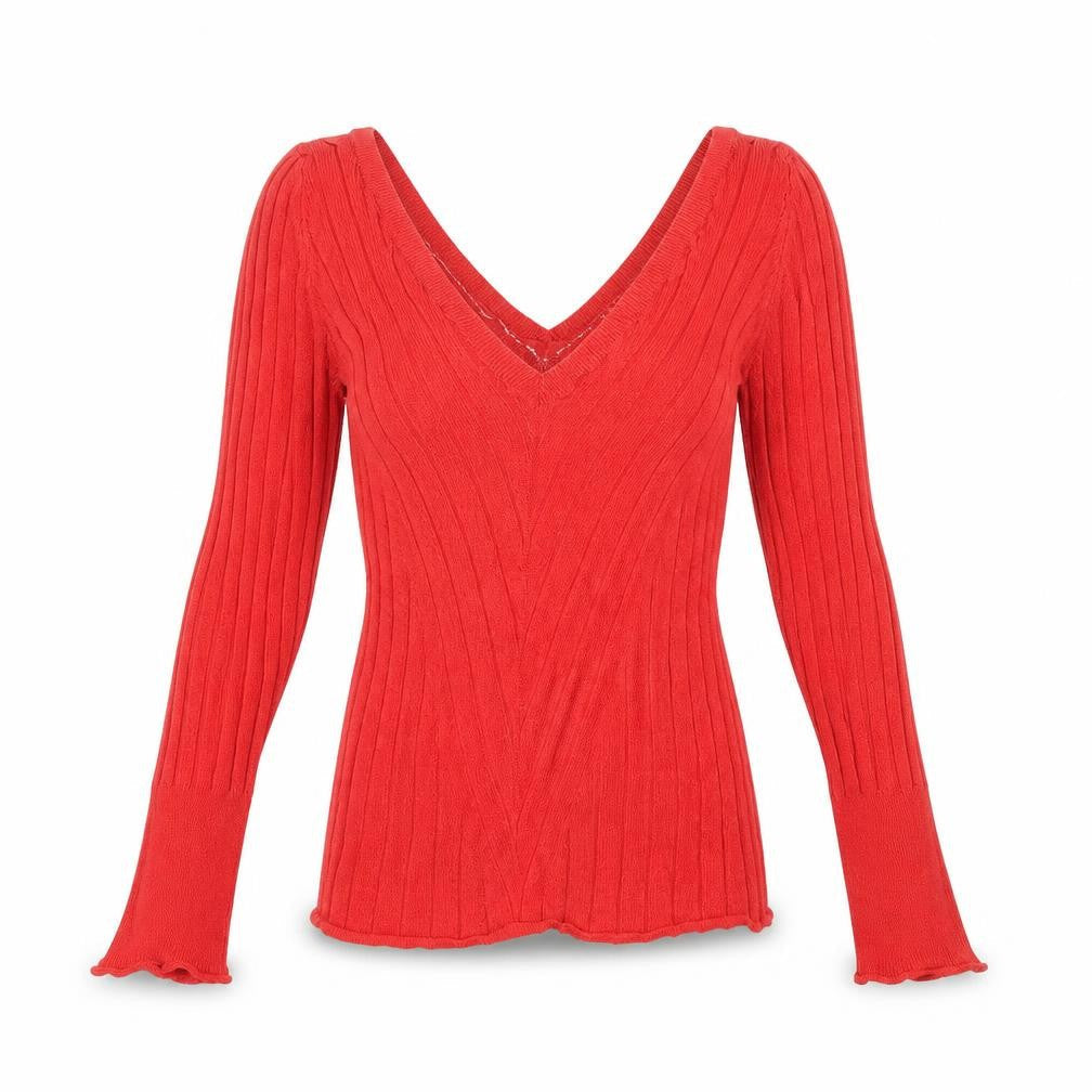 Womens UK Size 8 Topshop Red Pullover Jumper