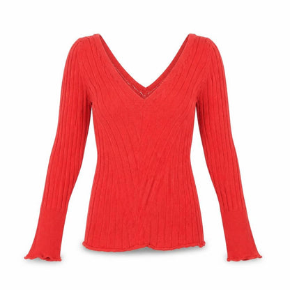 Womens UK Size 8 Topshop Red Pullover Jumper