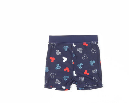 George Baby Blue  Polyester Cropped Trousers Size 9-12 Months