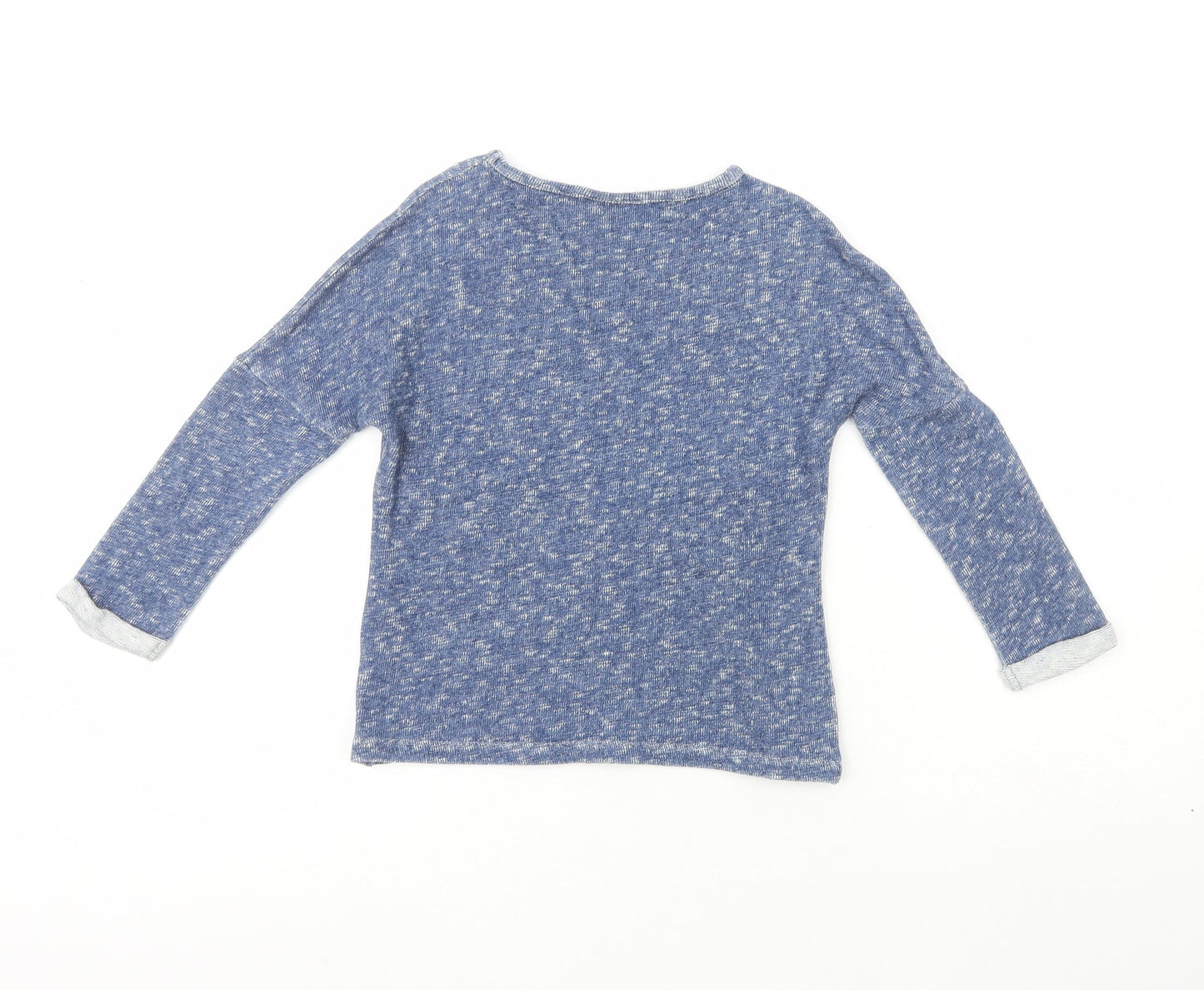 NEXT Girls Blue  100% Cotton Pullover Casual Size 5 Years Crew Neck