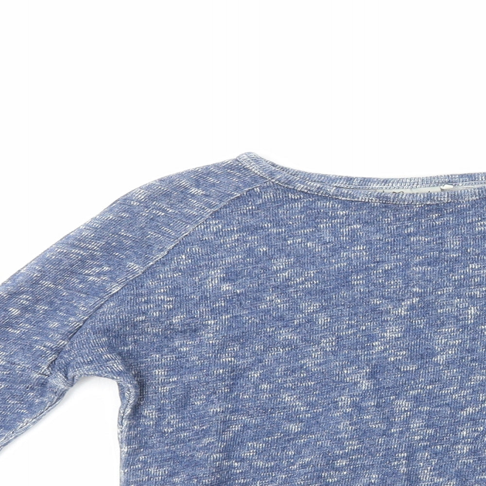NEXT Girls Blue  100% Cotton Pullover Casual Size 5 Years Crew Neck