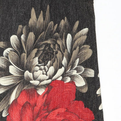 Dunnes Womens Grey  Acrylic Fit & Flare  Size 10  Crew Neck