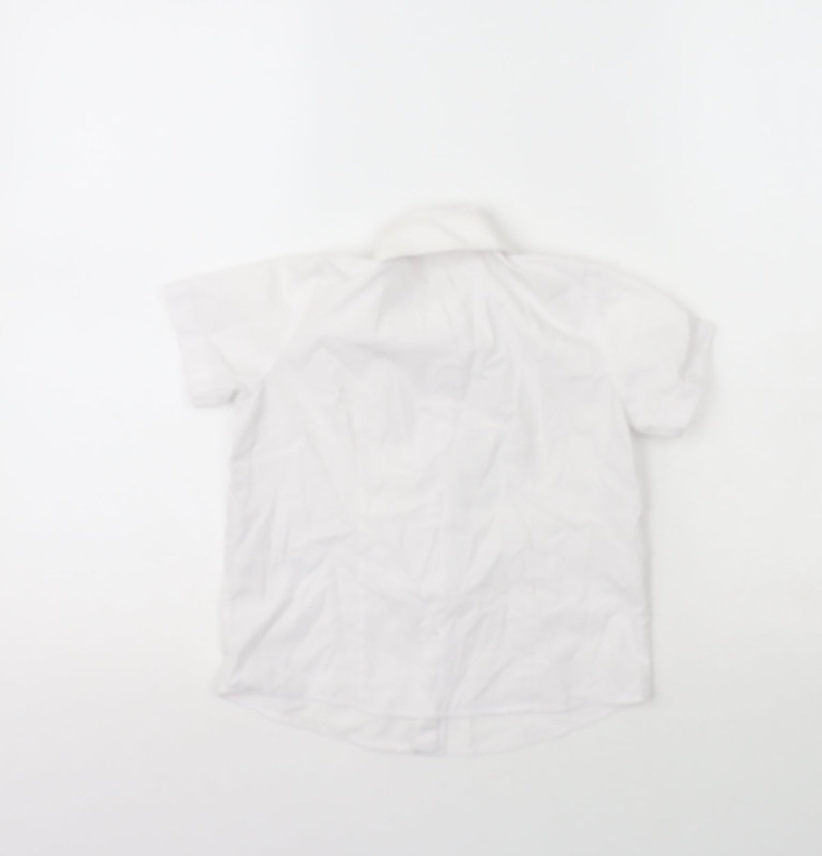 George Girls White  Polyester Basic Button-Up Size 4-5 Years Collared