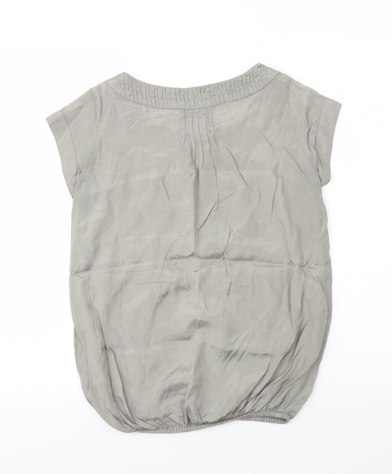 Womens UK Size 6 River Island Green Basic T-Shirt