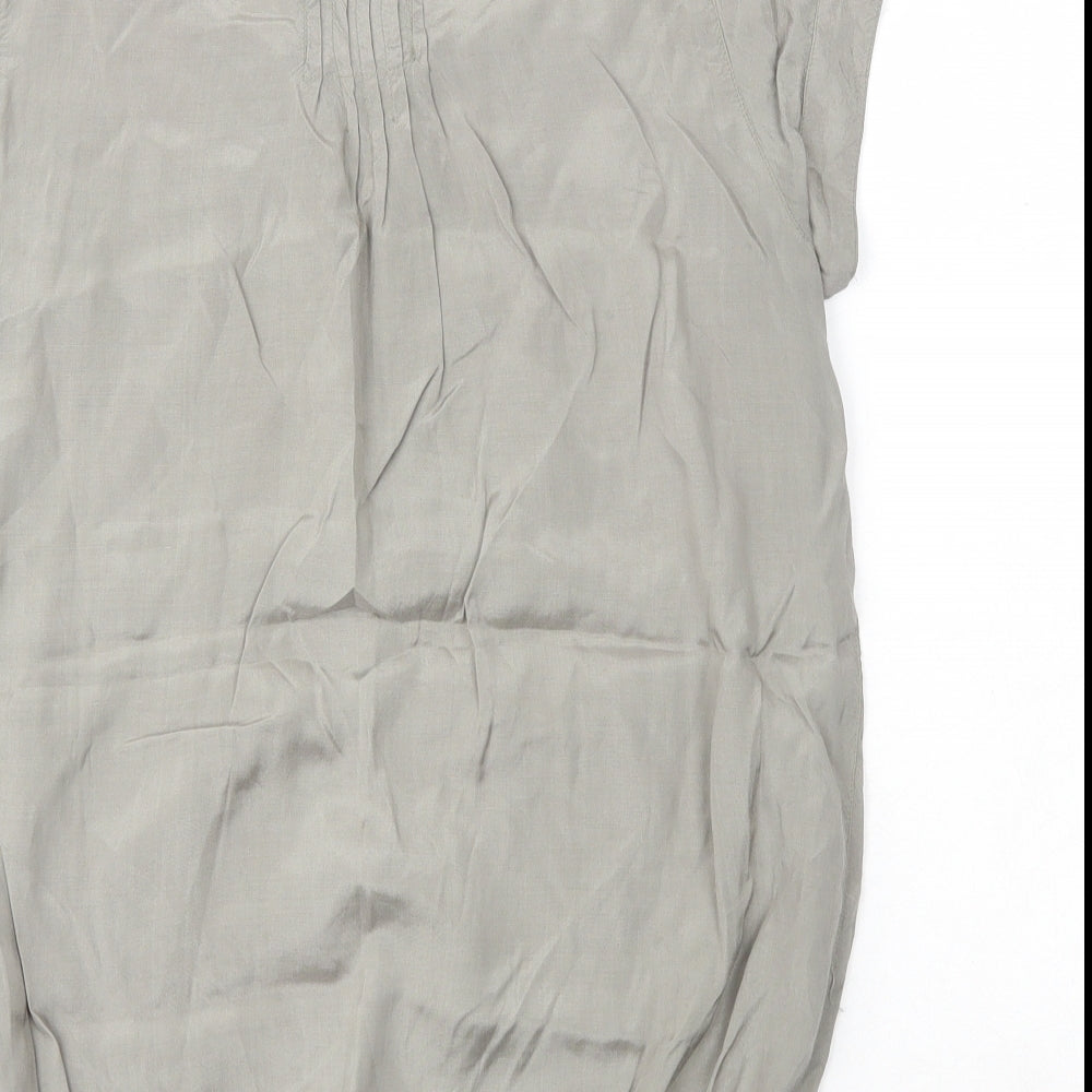 Womens UK Size 6 River Island Green Basic T-Shirt