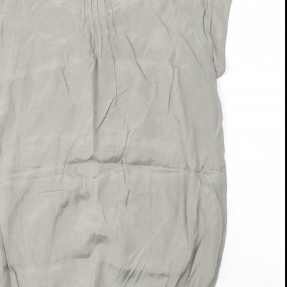 Womens UK Size 6 River Island Green Basic T-Shirt
