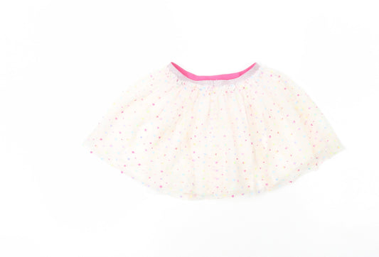 Dunnes Girls Multicoloured Flecked Polyester Flare Skirt Size 2-3 Years  Regular