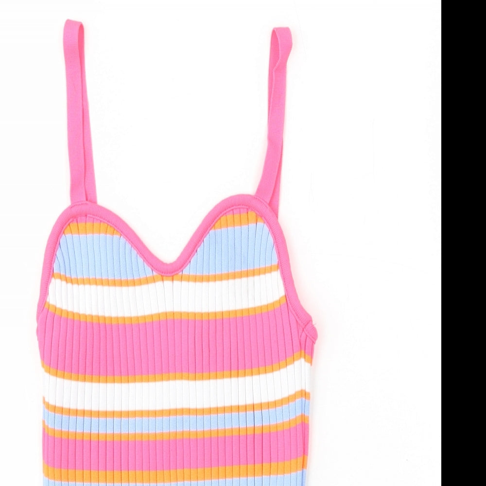 Womens UK Size XS Savida Multicoloured Basic Tank