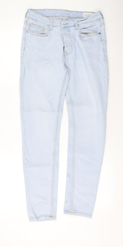 Denim & Co. Womens Blue  Cotton Skinny Jeans Size 30 L30 in Regular