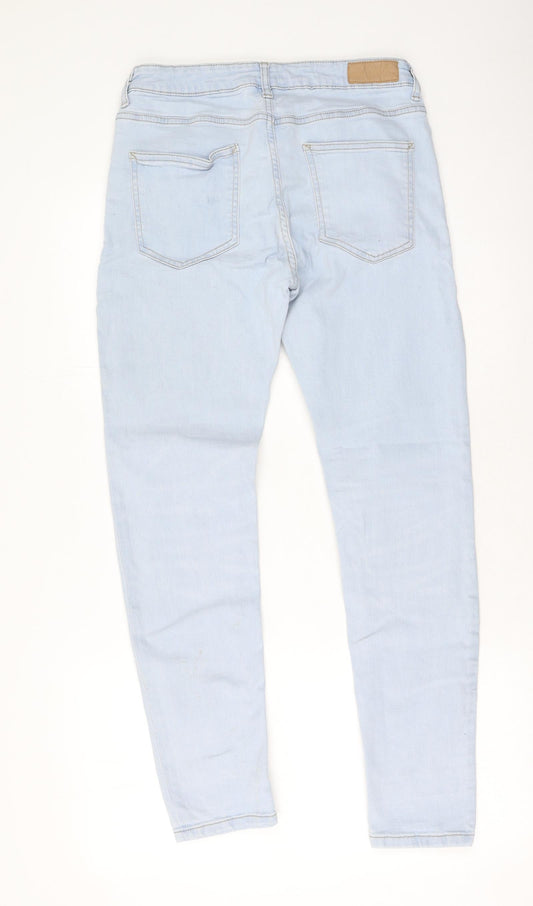 Denim & Co. Womens Blue  Cotton Skinny Jeans Size 30 L30 in Regular