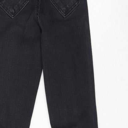 Topshop Womens Grey  Cotton Skinny Jeans Size 24 L28 in Regular