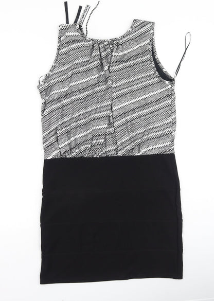 Quiz Womens Grey  Polyester Bodycon  Size 16  Round Neck