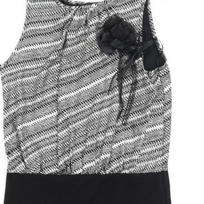 Quiz Womens Grey  Polyester Bodycon  Size 16  Round Neck