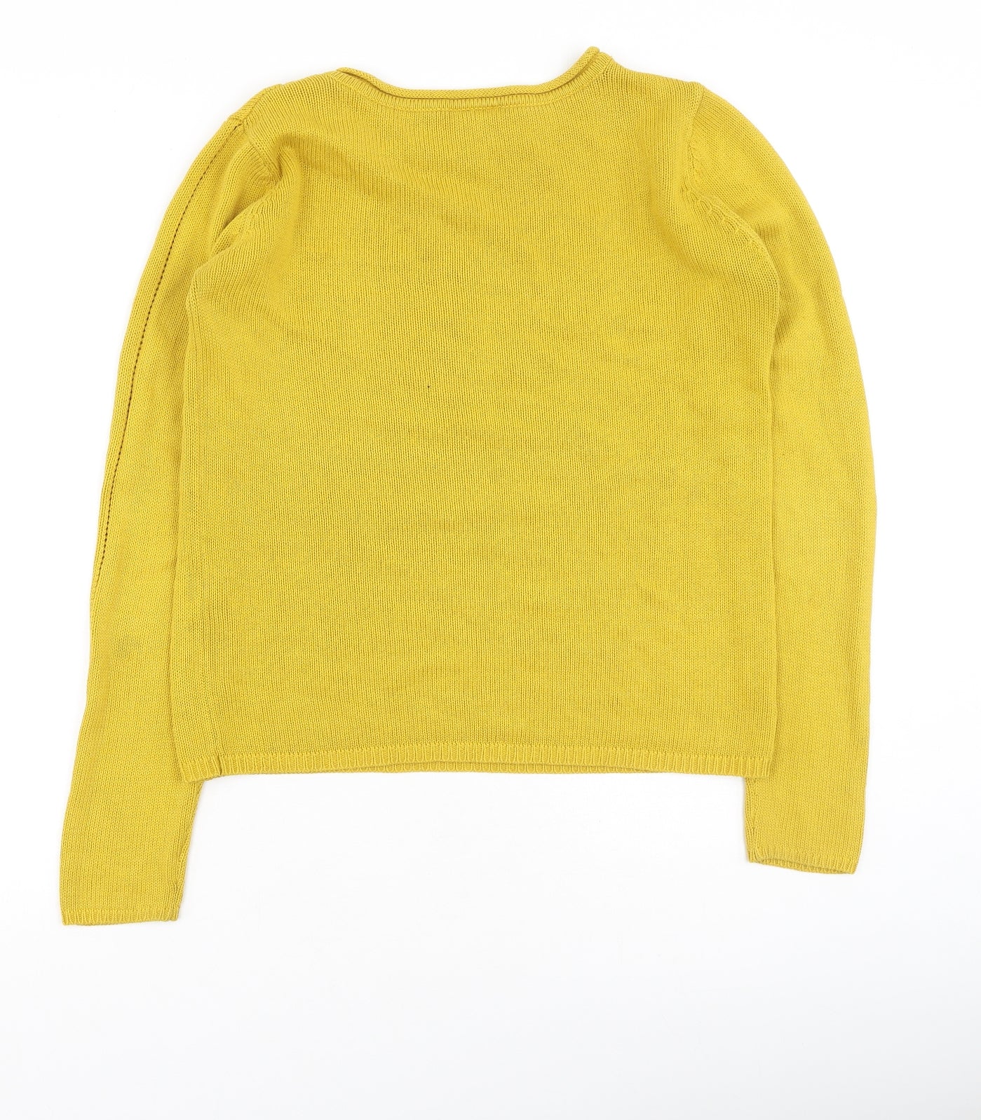 Womens UK Size S Villa Yellow Pullover Jumper