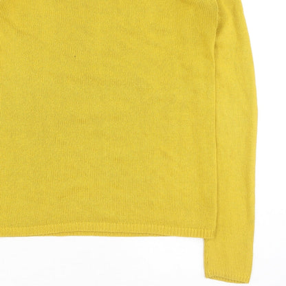 Womens UK Size S Villa Yellow Pullover Jumper