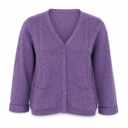 Womens UK Size S Preworn Purple Full Zip Jumper