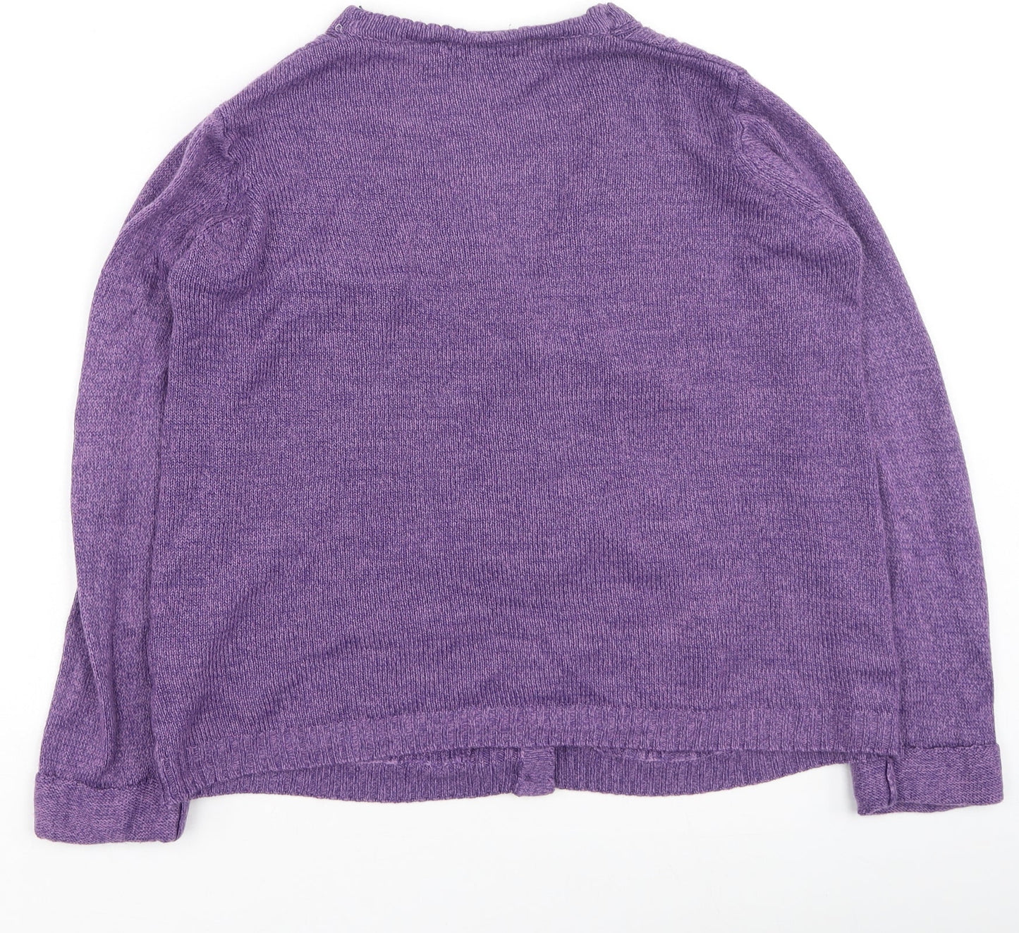 Womens UK Size S Preworn Purple Full Zip Jumper