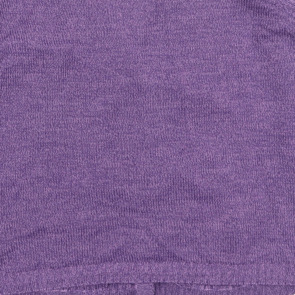 Womens UK Size S Preworn Purple Full Zip Jumper
