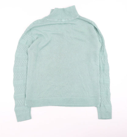 Womens UK Size S EWM Green Pullover Jumper