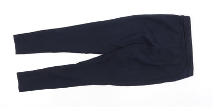saviour Womens Blue  Viscose Jegging Trousers Size 8 L30 in Regular