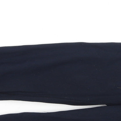 saviour Womens Blue  Viscose Jegging Trousers Size 8 L30 in Regular