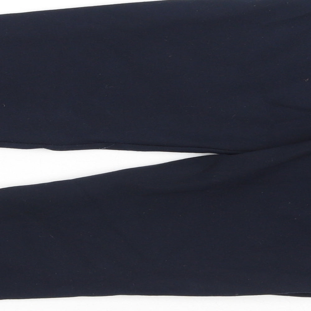 saviour Womens Blue  Viscose Jegging Trousers Size 8 L30 in Regular