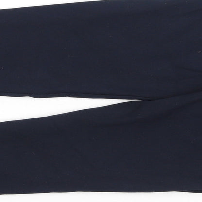 saviour Womens Blue  Viscose Jegging Trousers Size 8 L30 in Regular