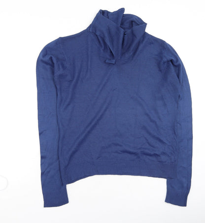 Womens UK Size S EWM Blue Pullover Jumper