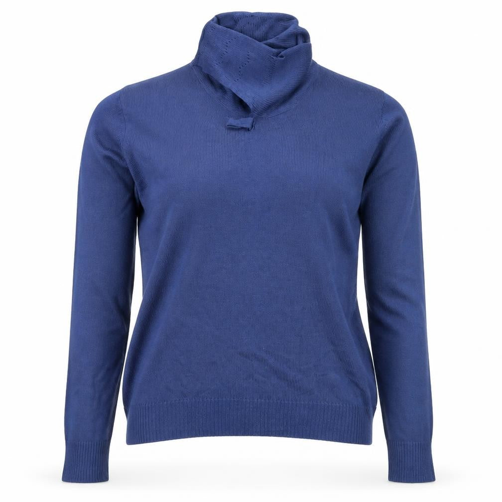 Womens UK Size S EWM Blue Pullover Jumper