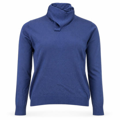 Womens UK Size S EWM Blue Pullover Jumper