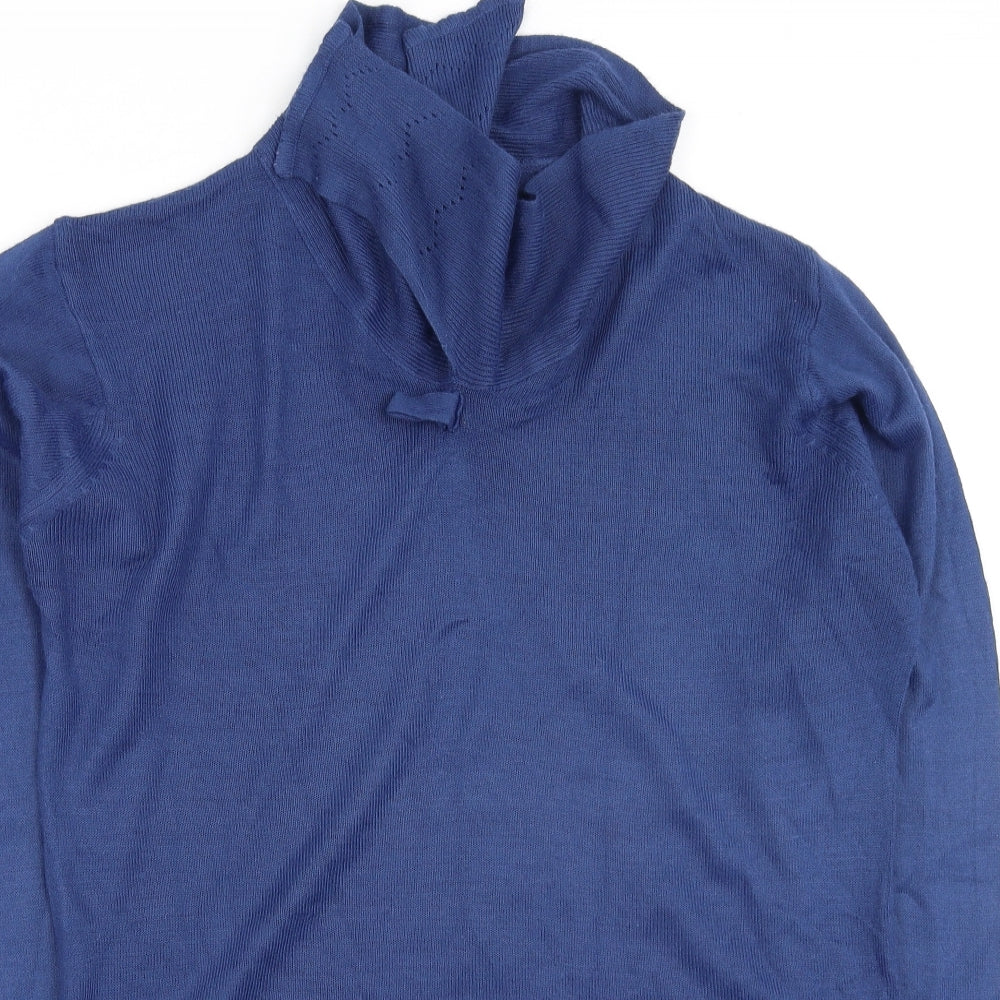 Womens UK Size S EWM Blue Pullover Jumper