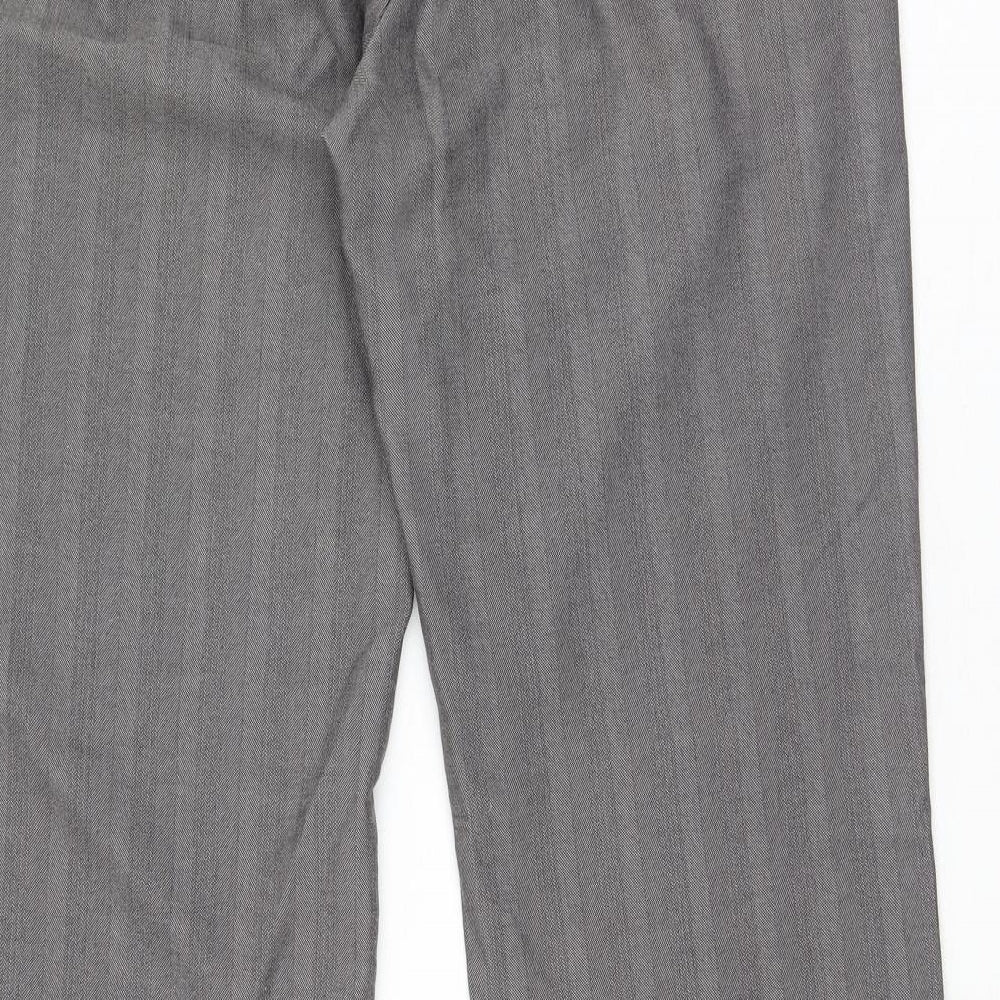 Womens UK Size 12 New Look Regular Fit  Brown Trousers