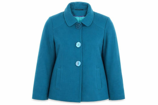 Womens UK Size 16 BM Green Trench Coat
