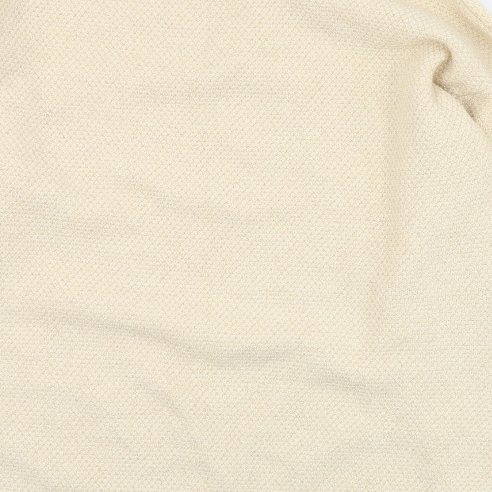 Just Elegance Womens Pink Round Neck  Acrylic Pullover Jumper Size L