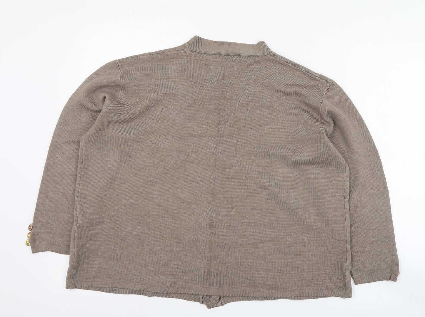 Womens UK Size S Damart Brown Cardigan Jumper