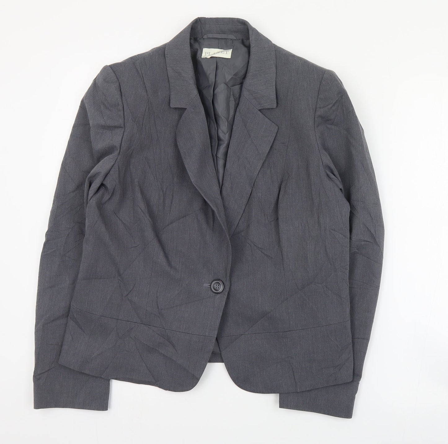 Womens UK Size 14 Planet Regular Grey Suit Jacket