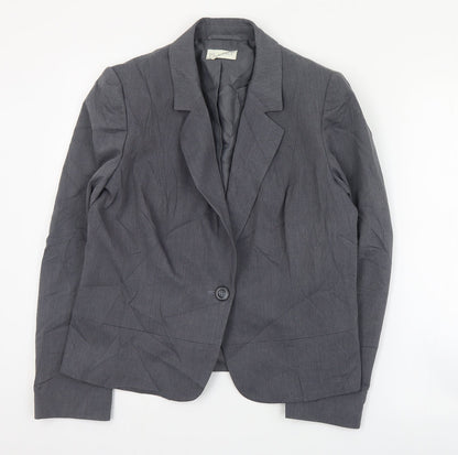 Womens UK Size 14 Planet Regular Grey Suit Jacket
