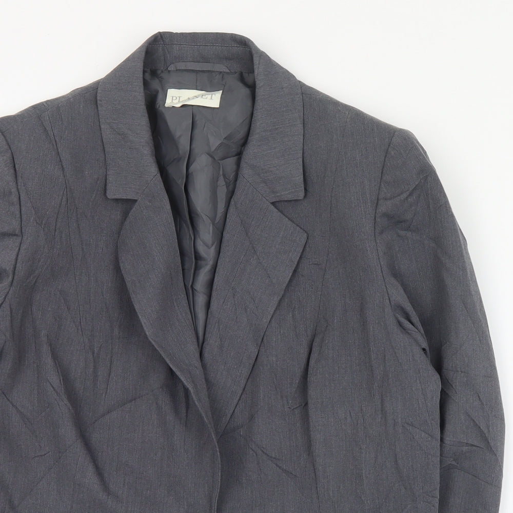 Womens UK Size 14 Planet Regular Grey Suit Jacket
