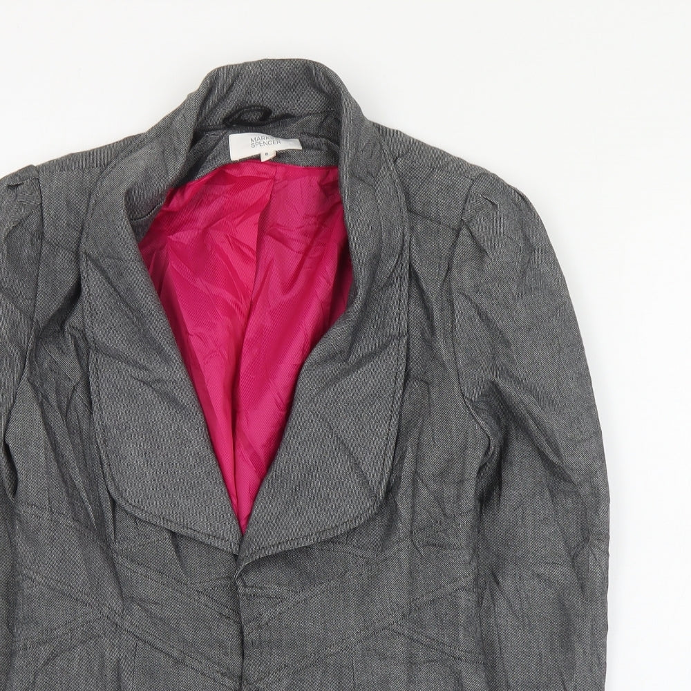 Womens UK Size 8 Marks and Spencer Grey Jacket