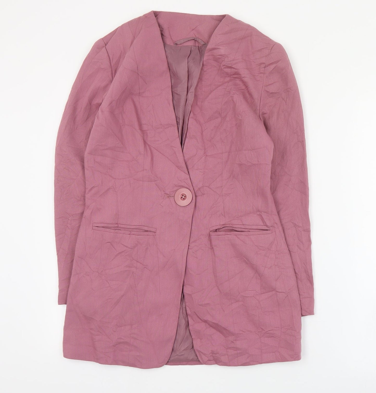 New Fast Womens Pink   Jacket Blazer Size 10  Button