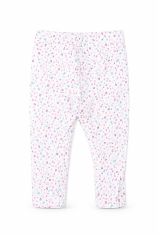 Mothercare Girls Multicoloured Floral Cotton Jogger Leggings Size 6-9 Months
